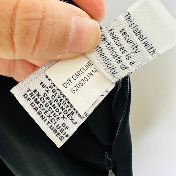 Diane von Furstenberg Caroline Embellished Surplice-Top Jumpsuit in Black - Picture 5 of 11